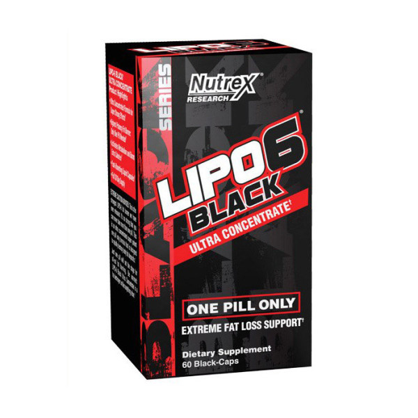 Комплексні жироспалювачі Lipo 6 black Ultra Concentrate (60 black-caps)