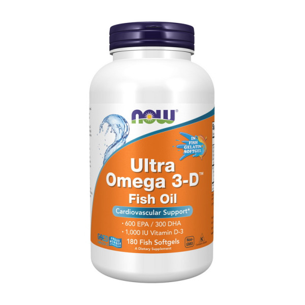 Жирна кислота Ultra Omega 3-D (180 fish softgels) США