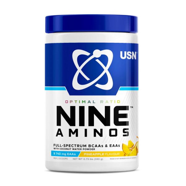 Комплексна амінокислота (Amino Acids) Nine Aminos (330 g, pineapple) Англія