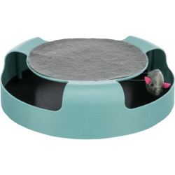 Іграшка Trixie Catch The Mouse для котів Трек ігровий з плюшевою мишкою пластик 25х6 см