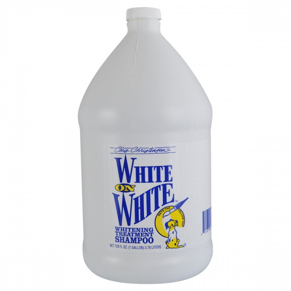 Шампунь Chris Christensen White on White для собак та котів для білої шерсті 3,8 л