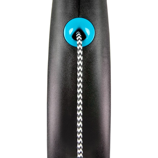 Повідець-рулетка Flexi для собак Black Design трос синя розмір XS 3 м/8 кг