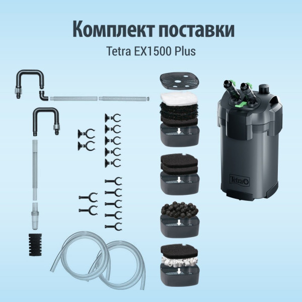 Фільтр Tetra External EX 1500 Plus для акваріума 300-600 л 1900 л/год
