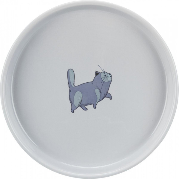 Миска Trixie для котів пласка та широка керамічна 23 см 600 мл