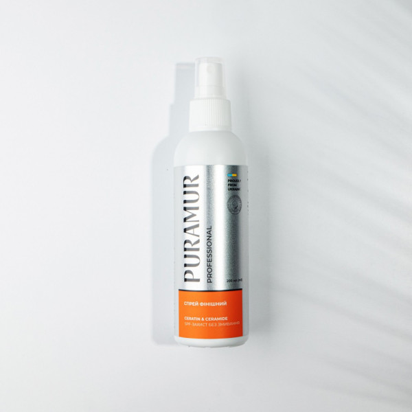 Спрей фінішний PURAMUR Ceratin and Ceramide SPF-захист без змивання 200 мл