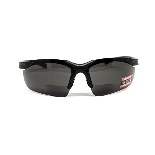 Окуляри біфокальні (захисні) Global Vision Apex Bifocal +2.0 (gray) сірі