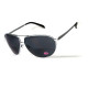 Окуляри біфокальні (захисні) Global Vision Aviator Bifocal (+2.0) (gray), чорні біфокальні лінзи в металевій оправі