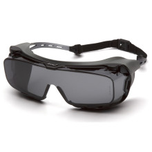 Окуляри захисні з ущільнювачем Pyramex Cappture-Plus (gray) Super Anti-Fog H2MAX, сірі