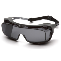 Окуляри захисні з ущільнювачем Pyramex Cappture-Plus (gray) Super Anti-Fog H2MAX, сірі