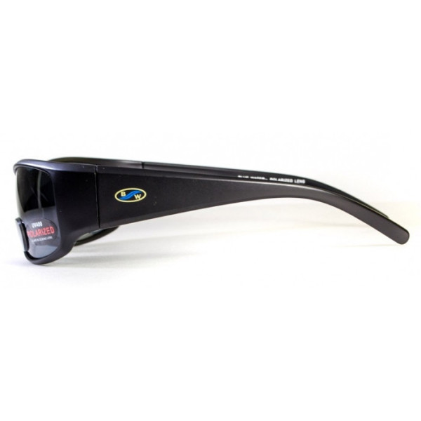 Окуляри біфокальні поляризаційні BluWater Bifocal-1 (+2.0) Polarized (gray) (чорна біфокальна лінза з діоптріями)