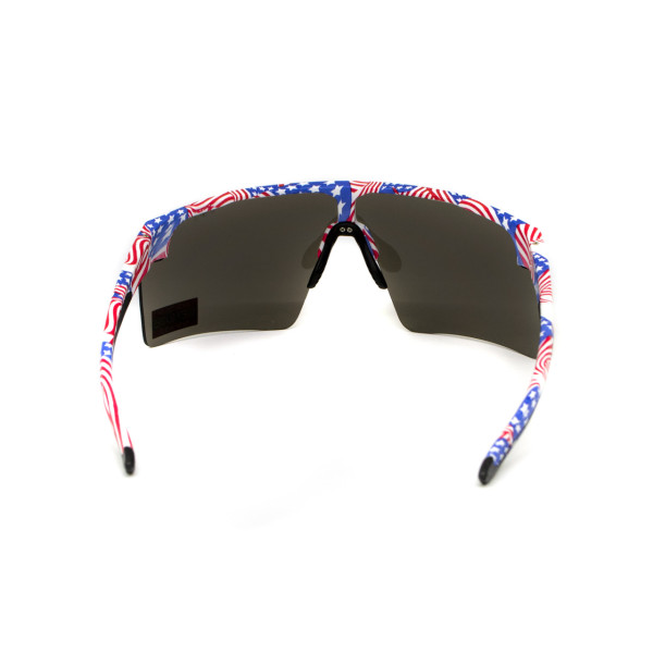 Окуляри захисні Global Vision Onyx USA Flag (gray), сірі в оправі прапор США
