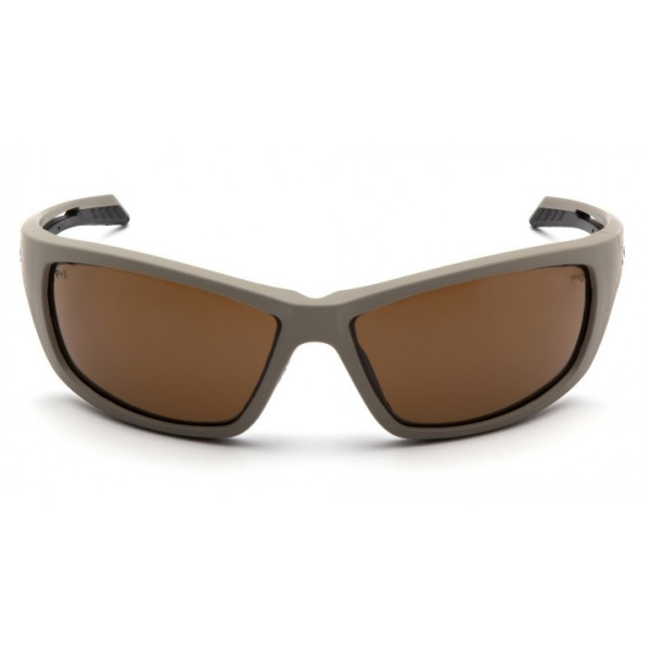 Окуляри захисні Venture Gear Tactical Howitzer Tan (bronze) Anti-Fog, коричневі в пісочній оправі