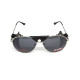 Окуляри захисні Global Vision Aviator-3 (gray), сірі зі з'ємним ущільнювачем із синтетичної "шкіри"