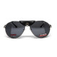 Окуляри захисні Global Vision Aviator-3 (gray), сірі зі з'ємним ущільнювачем із синтетичної "шкіри"
