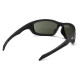 Захисні окуляри Venture Gear Tactical Howitzer Black (forest gray) Anti-Fog, чорно-зелені в чорній оправі