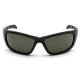 Захисні окуляри Venture Gear Tactical Howitzer Black (forest gray) Anti-Fog, чорно-зелені в чорній оправі