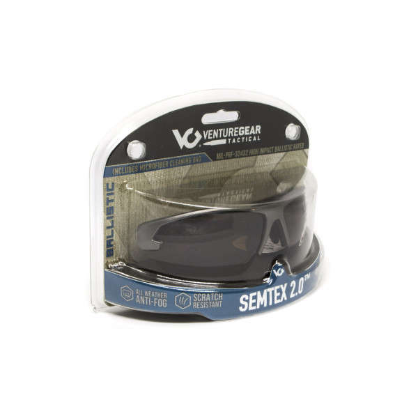 Захисні окуляри Venture Gear Tactical Semtex 2.0 Gun Metal (bronze) Anti-Fog, коричневі в оправі кольору "темний металік"