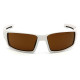 Окуляри захисні Venture Gear Pagosa White (bronze) Anti-Fog, коричневі в білій оправі