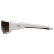 Окуляри захисні Venture Gear Pagosa White (bronze) Anti-Fog, коричневі в білій оправі
