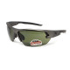 Захисні окуляри Venture Gear Tactical Semtex 2.0 Gun Metal (forest gray) Anti-Fog, чорно-зелені в оправі кольору "темний металік"