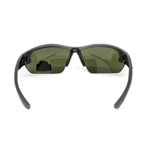Захисні окуляри Venture Gear Tactical Semtex 2.0 Gun Metal (forest gray) Anti-Fog, чорно-зелені в оправі кольору "темний металік"