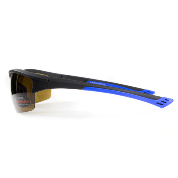 Окуляри поляризаційні BluWater Daytona-1 Polarized (brown), гідрофобні коричневі лінзи (Repelon™)