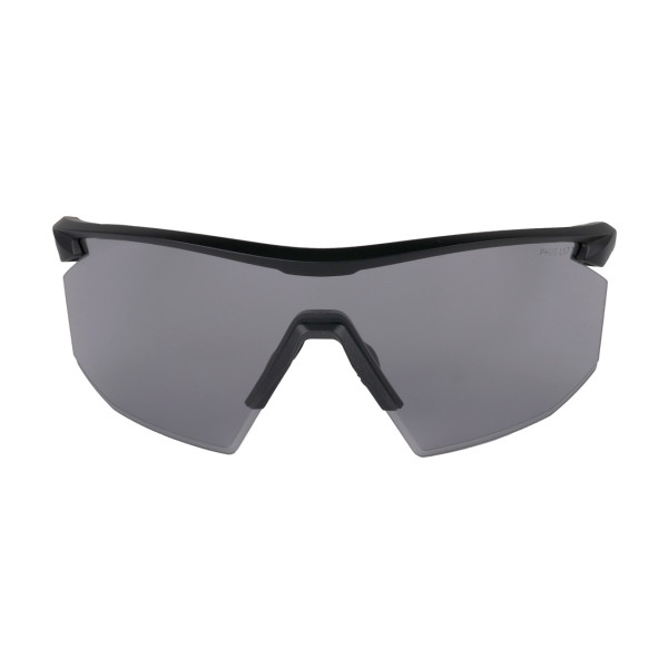 Окуляри захисні Pyramex PMXSPEC (light gray) Super Anti-Fog H2MAX, світло-сірі напівтемні в чорно-сірій оправі