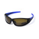 Окуляри поляризаційні BluWater Daytona-4 Polarized (brown) коричневі з синіми дужками