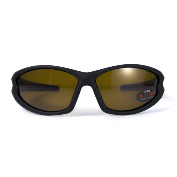 Окуляри поляризаційні BluWater Daytona-4 Polarized (brown) коричневі з синіми дужками