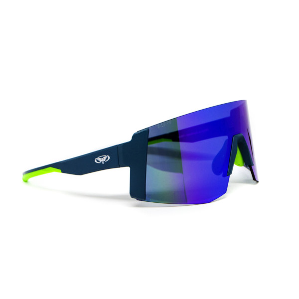 Окуляри захисні Global Vision Astro Blue (G-Tech™ blue), дзеркальні сині в синій оправі (з можливістю установки діоптрійної
