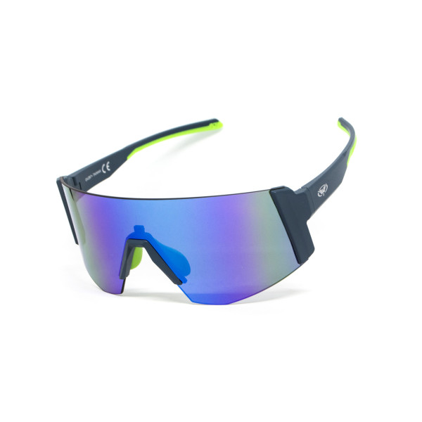 Окуляри захисні Global Vision Astro Blue (G-Tech™ blue), дзеркальні сині в синій оправі (з можливістю установки діоптрійної