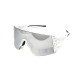 Окуляри захисні Global Vision Astro White (G-Tech™ silver), дзеркальні сірі в білій оправі (з можливістю установки діоптрійної