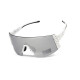 Окуляри захисні Global Vision Astro White (G-Tech™ silver), дзеркальні сірі в білій оправі (з можливістю установки діоптрійної