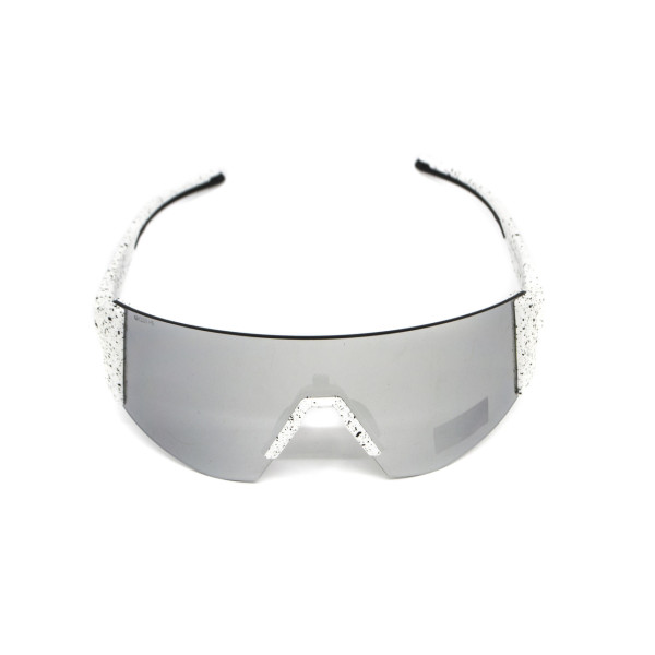 Окуляри захисні Global Vision Astro White (G-Tech™ silver), дзеркальні сірі в білій оправі (з можливістю установки діоптрійної