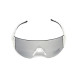 Окуляри захисні Global Vision Astro White (G-Tech™ silver), дзеркальні сірі в білій оправі (з можливістю установки діоптрійної