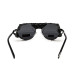 Окуляри захисні Global Vision Aviator-5 GunMetal (gray), сірі в темній оправі зі з'ємним ущільнювачем із синтетичної "шкіри"