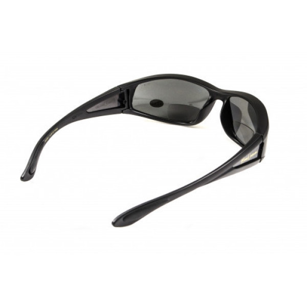 Окуляри біфокальні поляризаційні (захисні) BluWater Winkelman-2 polarized (+2.0 bifocal), (gray) чорні