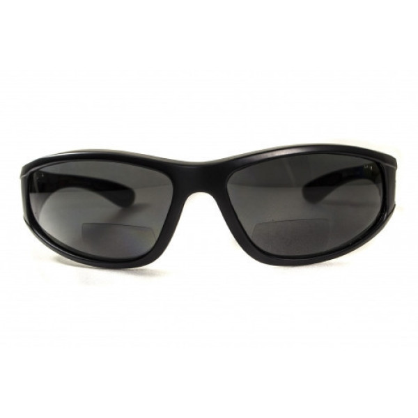 Окуляри біфокальні поляризаційні (захисні) BluWater Winkelman-2 polarized (+2.0 bifocal), (gray) чорні