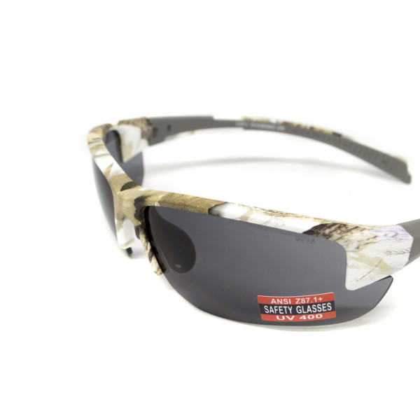Окуляри захисні Global Vision Hercules-7 White Camo (gray), сірі в камуфльованій оправі