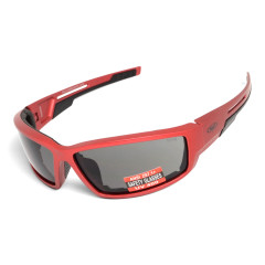 Окуляри захисні Global Vision Sly Metallic Red (gray), сірі лінзи в оправі кольору червоний металік