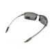 Окуляри захисні Global Vision Wheelin Crystal Gray (flash mirror), дзеркальні сірі лінзи в сірій напівпрозорій оправі