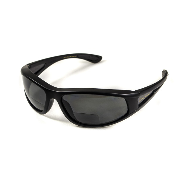Окуляри біфокальні поляризаційні (захисні) BluWater Winkelman-2 polarized (+2.5 bifocal), (gray) чорні