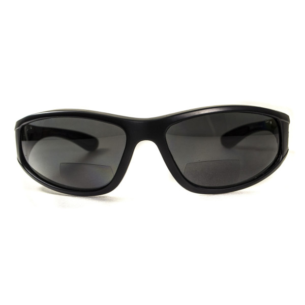 Окуляри біфокальні поляризаційні (захисні) BluWater Winkelman-2 polarized (+2.5 bifocal), (gray) чорні