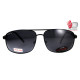 Окуляри поляризаційні BluWater Navigator-2 Polarized (gray), чорні в металевій оправі