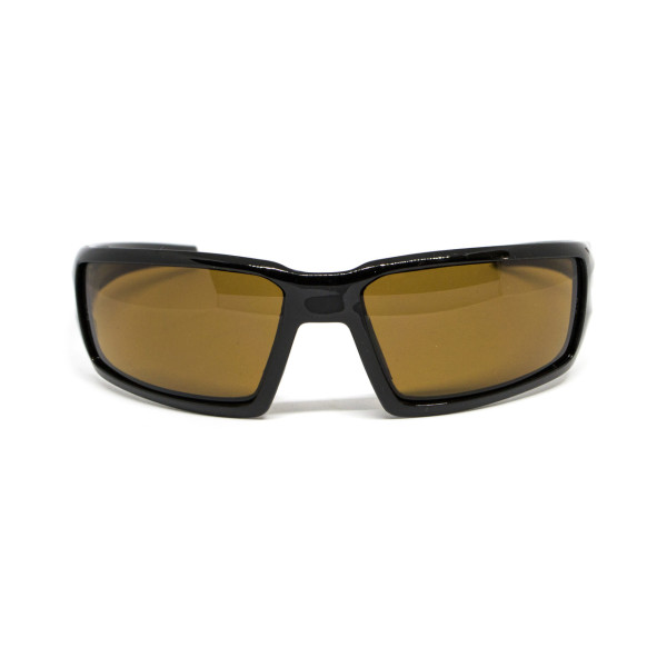 Окуляри захисні Venture Gear Pagosa (bronze) Anti-Fog, коричневі в чорній оправі