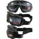 Окуляри захисні з ущільнювачем Global Vision Ballistech-1 (smoke) Anti-Fog, чорні