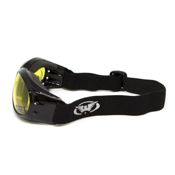 Окуляри захисні з ущільнювачем Global Vision Eliminator RX (yellow) Anti-Fog, жовті з діоптричною вставкою