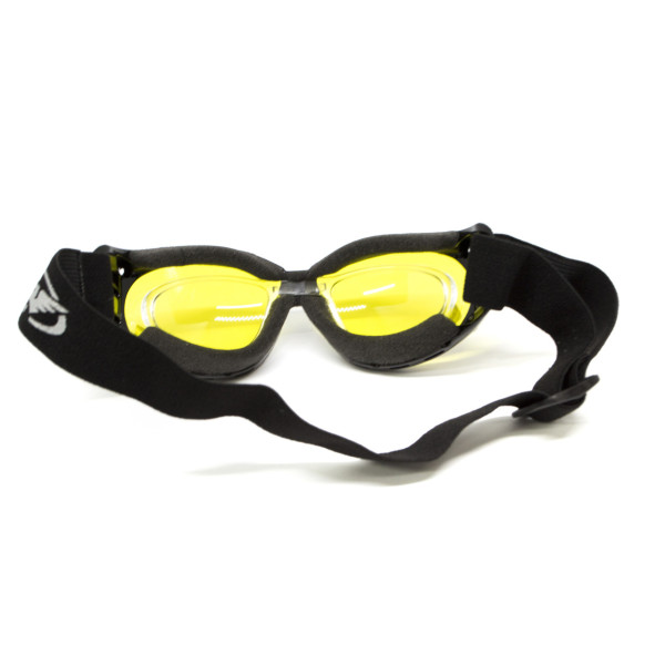 Окуляри захисні з ущільнювачем Global Vision Eliminator RX (yellow) Anti-Fog, жовті з діоптричною вставкою