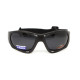 Окуляри поляризаційні BluWater Hydro Polarized (dark gray) Anti-Fog, чорні лінзи в чорній оправі