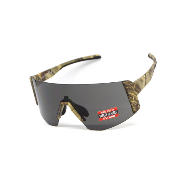 Окуляри захисні Global Vision Astro Camo (gray), сірі в камуфльованій оправі (з можливістю установки діоптрійної вставки)